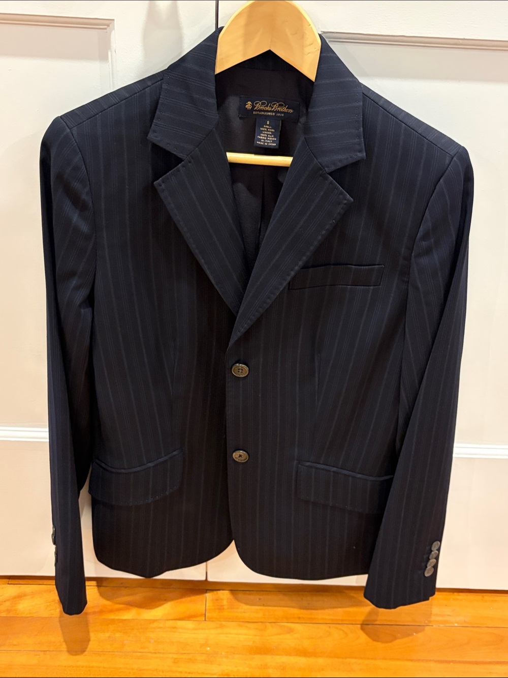 Brooks Brothers Navy Pinstripe Women's Blazer